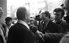 PM Itzhak Rabin being interviwed by Dan Raviv.