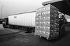 EL AL cargo being unloaded of flowers, vegetables and fruits in Koeln, Germany.