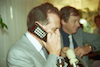 The Motorola Company encovered its first mobile telephone to Communication Minister Amnon Rubinstein – הספרייה הלאומית