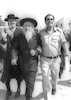 The Supper Orthodox sect the Naturei Carta leader Rabbi Amram Bloi were arrested during a demonstration with some of his followers.