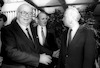Italian Defence Minister, Giovani Spadolini, met with his Israeli counterpart Itzhak Rabin in his office in Tel Aviv.