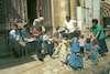 JEWISH CHILDREN LEAVE CHRISTIAN QUARTER OF OLD CITY.