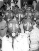 The Civil Command organized an exercise with gas masks in the Rogozin High school in Tel Aviv.