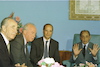 RABIN AND PERES TRAVEL TO MOROCCO, MEET KING.