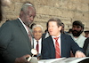The first Kenian Head of State to visit Israel since the East African state gained independence from Britain over thirty years ago - President daniel Arap moi - arrived on a four day visit on 9 January 1994.