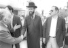 PM Itzhak Shamir visiting the Orthodox Wiznitz Congregation in Bnei Brak.