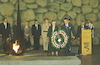 Prince Philip - husband of Queen Elizabeth II - and his sister Princess Sophie laying a wreath at Yad Vashem, October 31 1994 – הספרייה הלאומית
