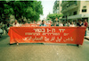 First of May Marching Parade of the Comunist parties in Tel Aviv.