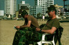 It is not a strange site to see small groups of U,S, servicemen enjoying a well earned break in Tel-Aviv, The servicemen are part of the force sent to Israel to man patriot batteries, All the servicemen are ensured hospitality from Israeli families as well as opportunities to tour the country that they are here to help defend from Iraqi missiles.