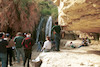 The Shulamit Waterfall in Ein Gedi the source of which is the Nahal David river – הספרייה הלאומית