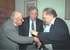 Veteran journalist Shimon Samet celebrating his 90 birthday in Journalists Home on 13 March 1994.