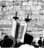 Orthodox Jews praying on 9th of Av at the Western Wall.