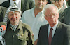 PM Rabin met PLO Chairman Arafat at the entrance to the gaza Strip - the Erez Checkpoint for further talks.