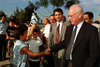 PM Rabin visited several schools in Or Yehuda on the opening day of the new School-year.