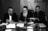 The Rabinical Court with three Rabbi judges.