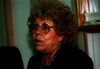 Education Minister Shulamit Aloni holding a press conference with the foreign media – הספרייה הלאומית