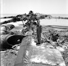 The wreakage of the Egyptian Air Force damaged during the first day of 1967 War.