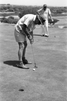 A Golf Club of the South African immigrants I Israel enjoing the facilities at the Ceasarean Golf Club.