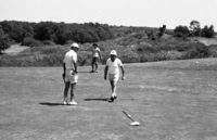 A Golf Club of the South African immigrants I Israel enjoing the facilities at the Ceasarean Golf Club.