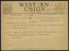 A telegram to Prof. S. Goldstein, Harvard University, Cambridge, Mass.