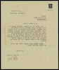 מכתב אל מר בוריס שטרן, וושינגטון, מאת אליעזר ליבנה, סגן יו"ר הכנסת, ירושלים.