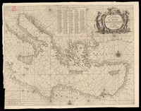 Carta Maritima Della parte Orientale del Mare Mediteraneo: Con I nomi di tutti li Porti Che in quella si Contengono.