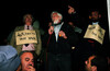 Arabs demonstrating calling to return the deportees from Lebanon.
