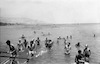 Swimming cotest at Lake Kinneret.