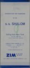 (עלון) Information for passengers of the s.s. Shalom (1) – הספרייה הלאומית