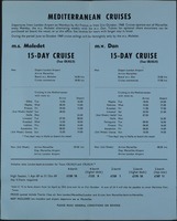 INCLUSIVE CRUISE HOLIDAYS TO ISRAEL- 1969 [עלון].