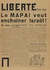 LIBERTE - Le MAPAI veut enchainer Israel! – הספרייה הלאומית