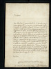 Letter to Queen Marie de Medicis.