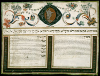 כתובה. ליוורנו, איטליה. תקנ"ו.