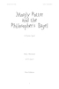 Mordy Potter : and the philosopher's Bagel : a Purim spiel / Marc Michaels.