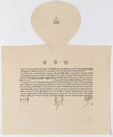 כתובה. ירושלים, ישראל. תרל"ז.
