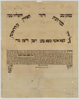 כתובה. ירושלים, ישראל. תרס"ח.