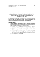 Commission of inquiry : law and regulations in full text English translation, correct as of March 25, 2017.