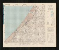 Gaza : מפת דרכים / Compiled, drawn & reproduced by Survey of Palestine. שורטט ע"י שרות מפות וצלומים, צבא ההגנה לישראל . ערוכה ע"י חטיבה 11.