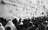 The traditional Cohanim (priests) blessing at the Western Wall in Jerusalem.
