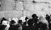 The traditional Cohanim (priests) blessing at the Western Wall in Jerusalem.