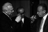 Defence Minister Shimon Peres returned from the USA holding a press conference – הספרייה הלאומית