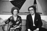 Famous duo pianists Braha Eden and Aleksander Tamir.