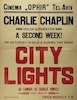 Cinema Ophir - Charlie Chaplin - City Lights – הספרייה הלאומית