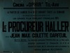Cinema Ophir - Le Procureur Haller – הספרייה הלאומית