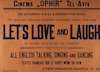 Cinema Ophir - Let's Love And Laugh – הספרייה הלאומית