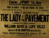 Cinema Ophir - The Lady Of The Pavement – הספרייה הלאומית