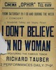 Ciname Ophir - I Don't Belive In No Woman – הספרייה הלאומית