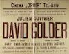 Cinema Ophir - Davia Golder – הספרייה הלאומית