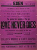 LOVE NEVER DIES – הספרייה הלאומית