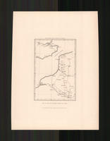 Map of the route from London to Paris